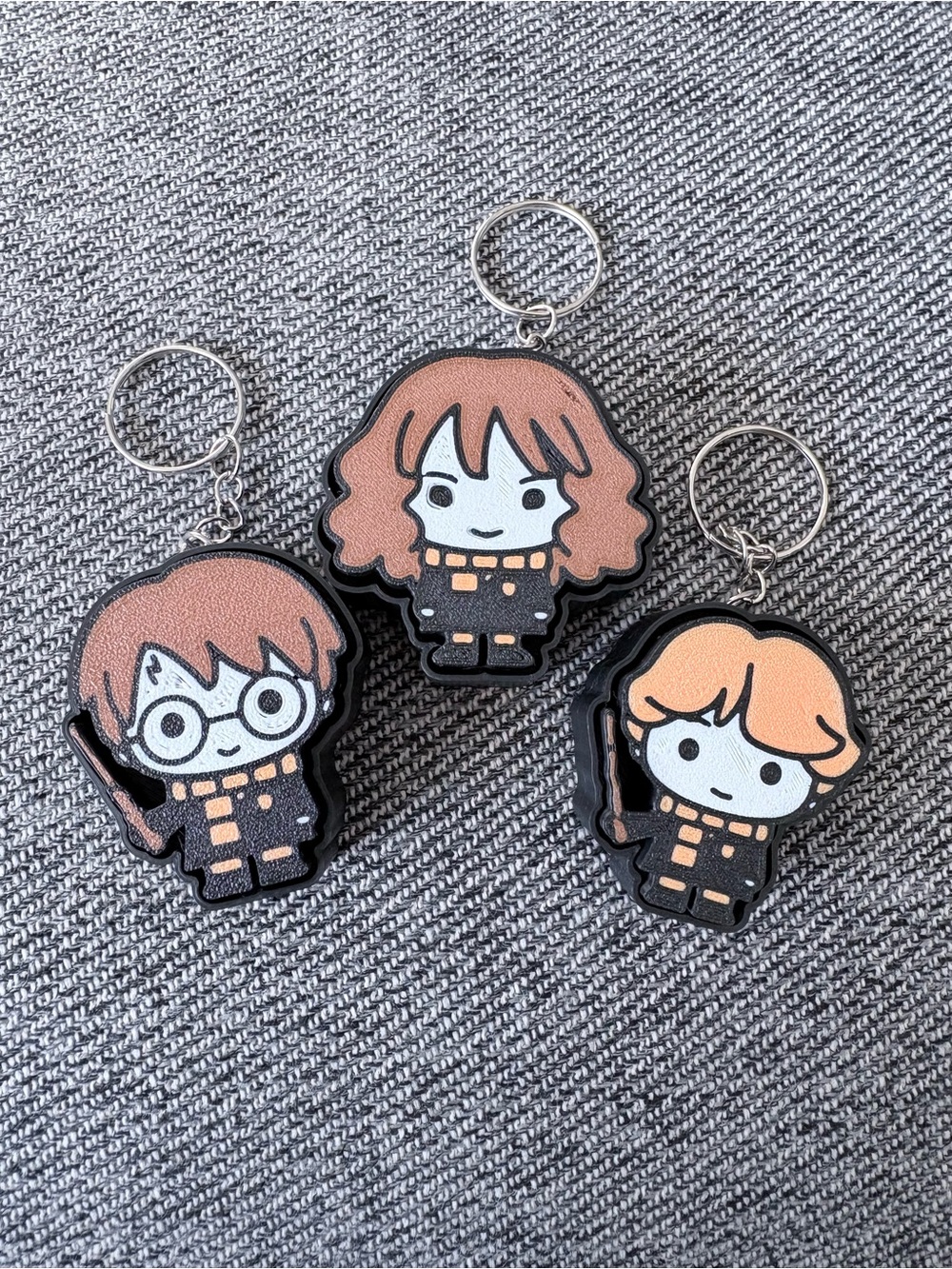 3d printer Harry Potter and Friends clicker keychains